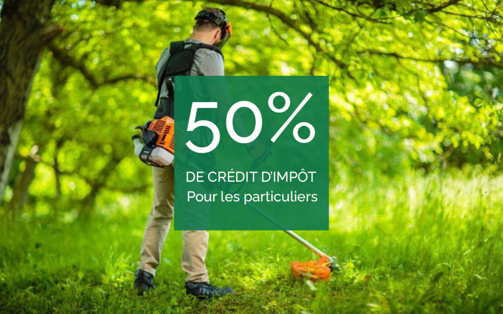 travaux de jardinage crédit d'impôt